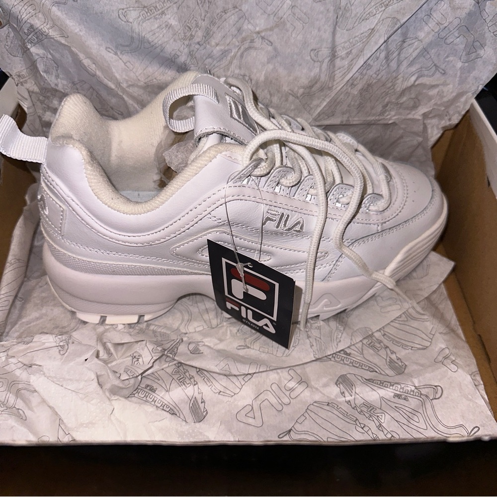Fila White Women's Sneakers - Picture 2 of 5